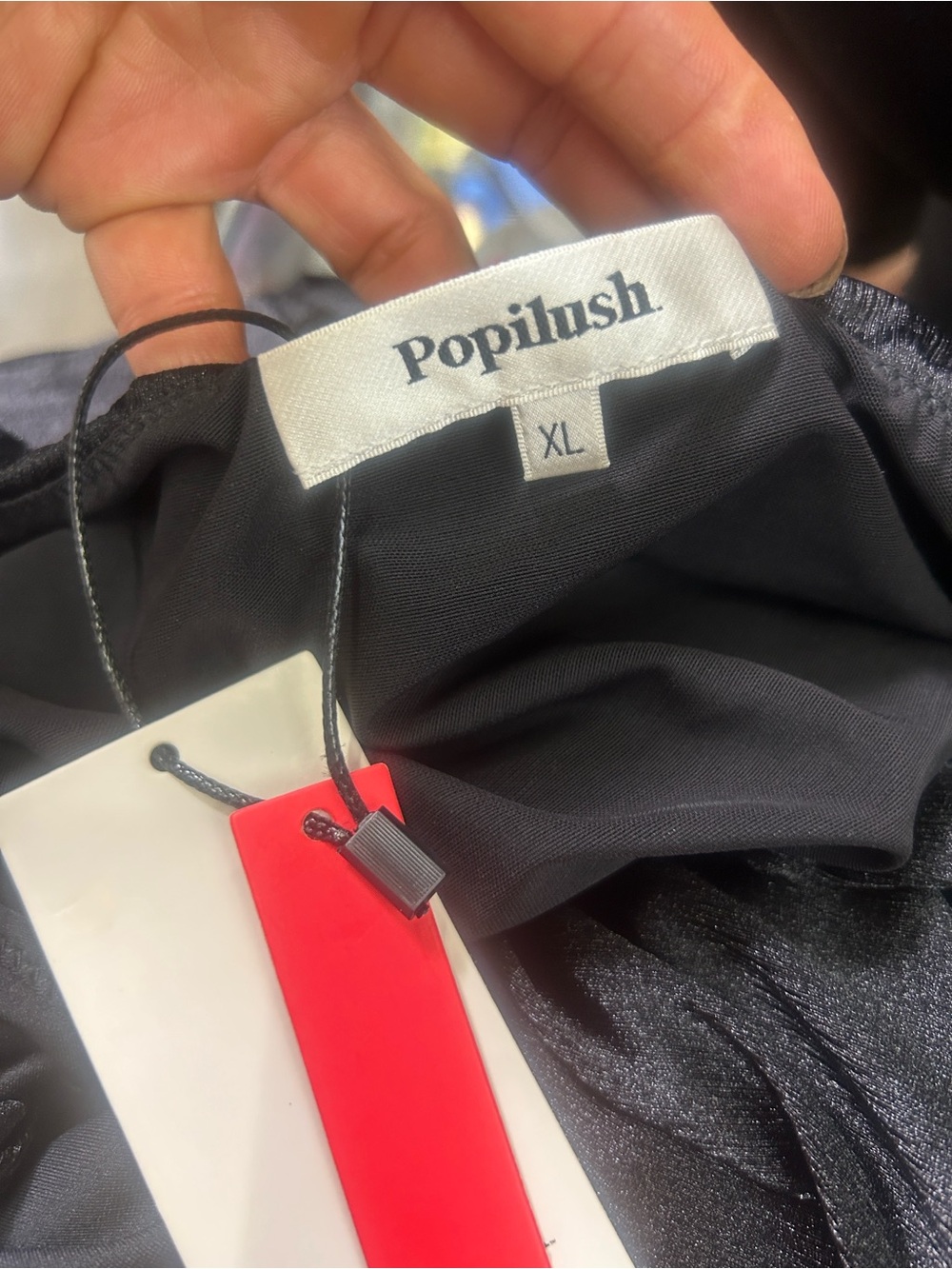 popilush shapewear Shine Deep V-Neck Bias Twist Hourglass Maxi Dress - Picture 3 of 3